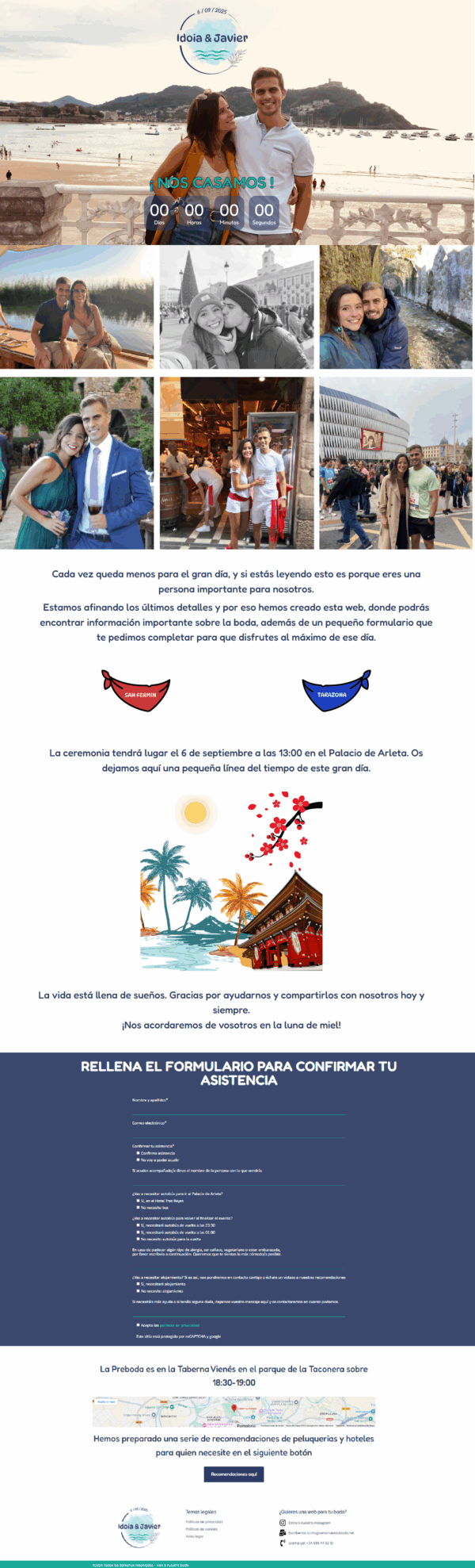 Idoia & Javier - Amor, <br>mar y felicidad - Imagen 2